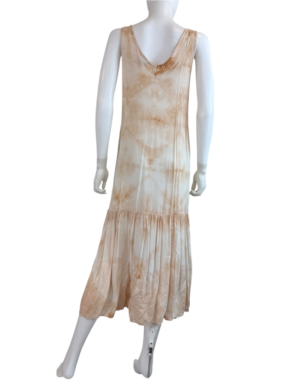 THE ODELLS Peach Tie Dye Maxi Sundress Size L0780 - Picture 3 of 10